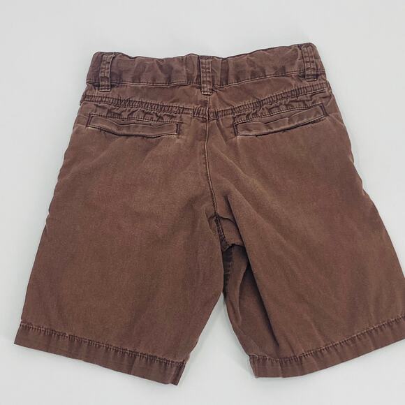 Old Navy Brown Twill Shorts - Size 5T - Adjustable Waist - Picture 3 of 7
